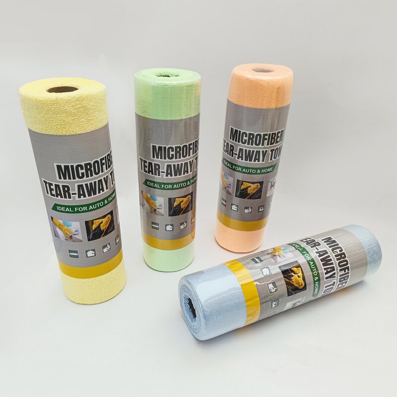Car Washing Towel Manufacturer - Tear-off Roll Packaging Cleaning Cloth