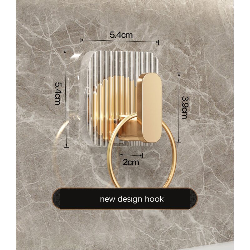Hook Manufacturer - Non Punching Transparent with Strong Adhesive for Hanging Clothes on Hangers Wall Bedroom Door