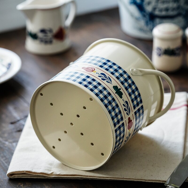 Tableware Manufacturer - European Style Retro Fruit Chopsticks Knife Fork Kitchen Baking Supplies Storage Barrel