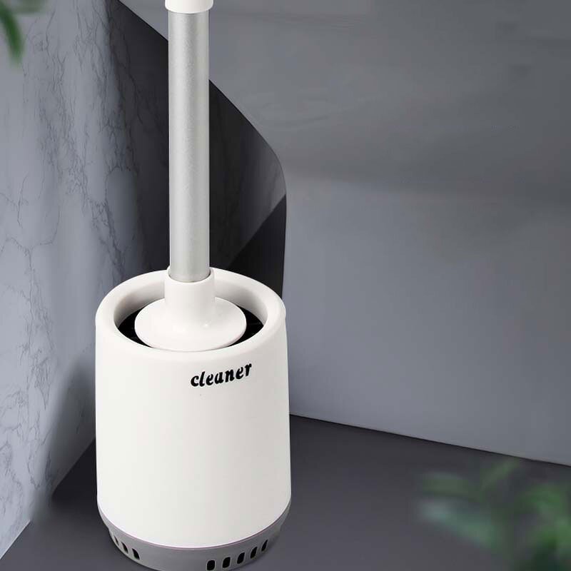 Toilet Brush Set Manufacturer - Silicon Ventilation with Holder Bathroom Cleaning Brushes