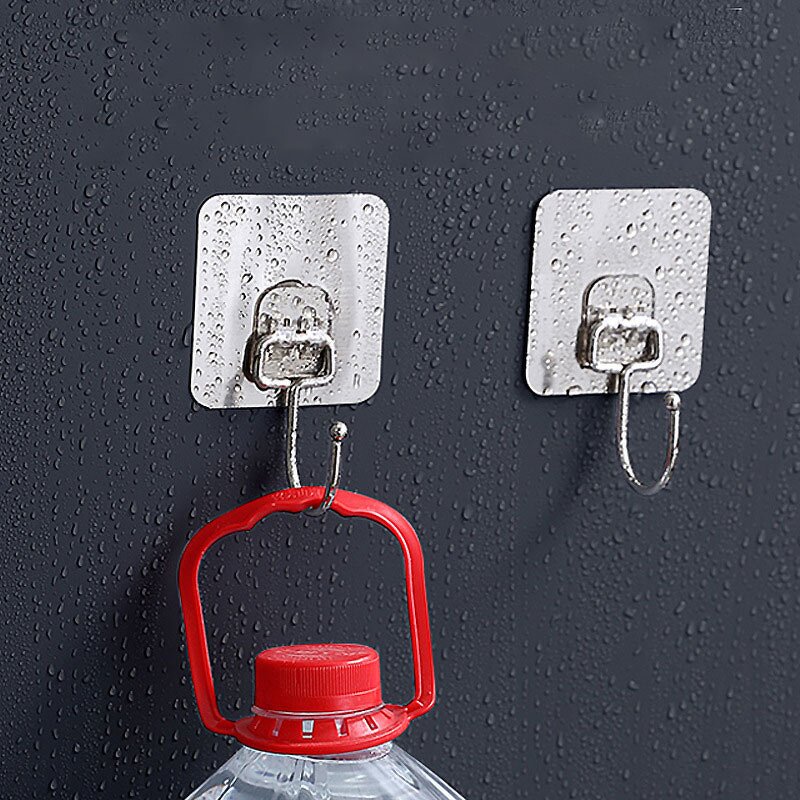 Wall Mounted Hook Manufacturer - Self-Adhesive PVC for Kitchen Bathroom Wardrobe Living Room for Tool & Cleaning Storage