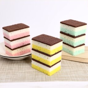Dish Sponge Manufacturer - Factory Direct Double-sided Reusable to Clean Kitchen Sponge Scrubber