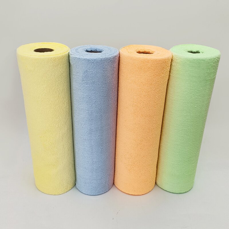Car Washing Towel Manufacturer - Tear-off Roll Packaging Cleaning Cloth