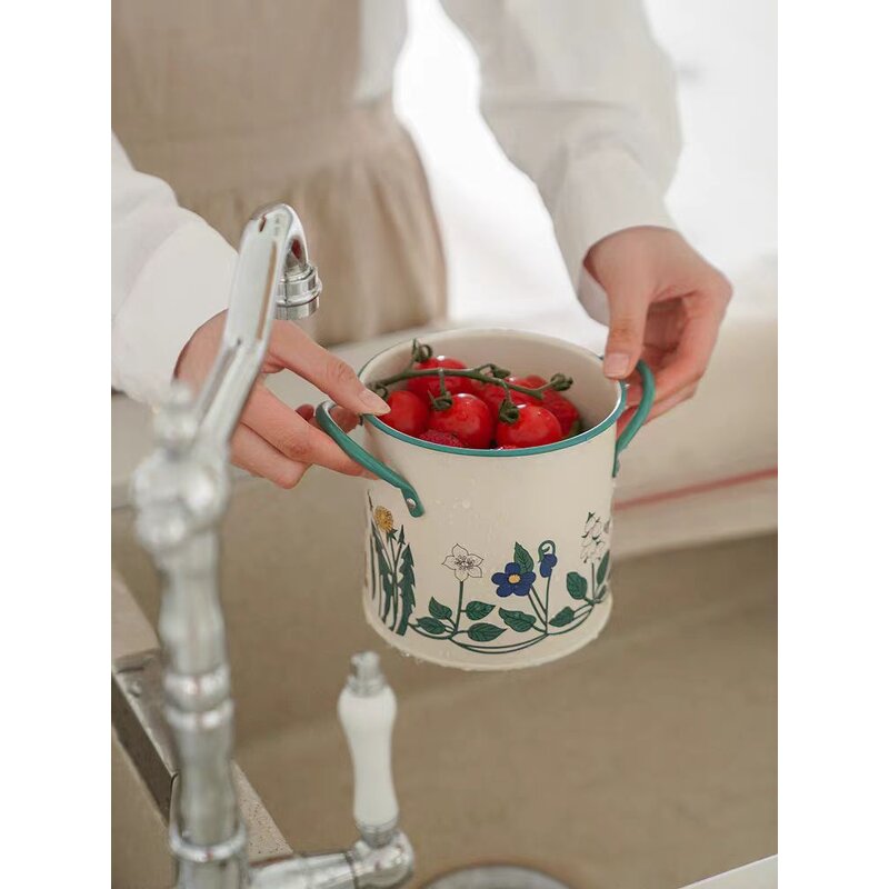 Tableware Storage Bucket Manufacturer - Vintage Antique Household Large Chopstick Cage Circular Knife Fork Spoon Storage