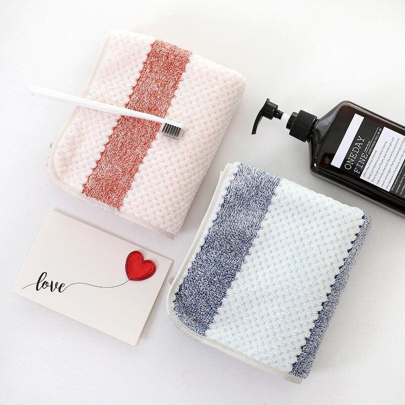 Face Towel Manufacturer - 35 * 75cm Polyester Beauty Spa Knitted Dry Hair Towels for Beauty Wash