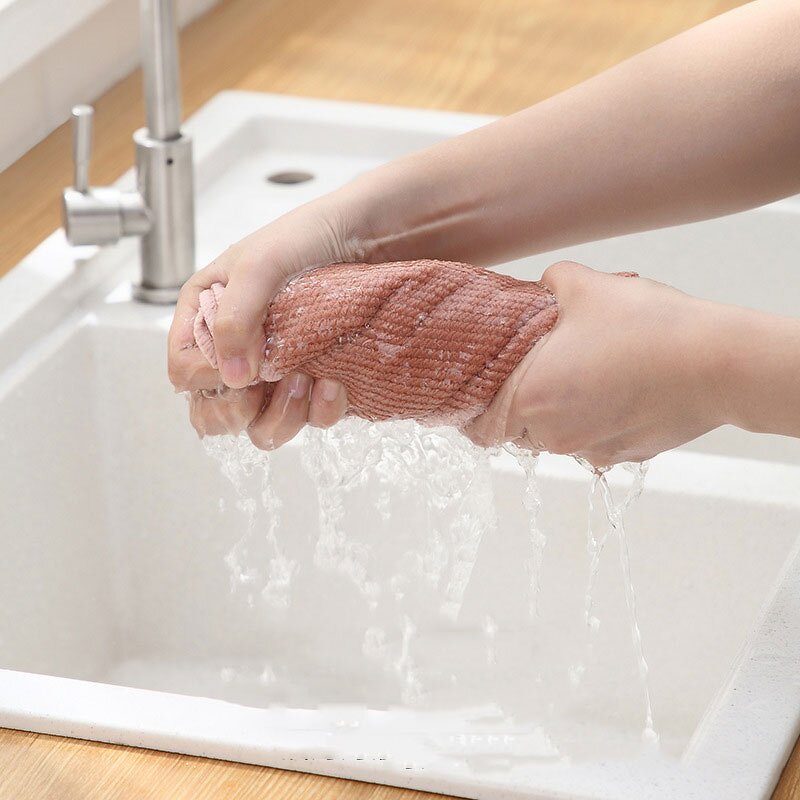 Dishwashing Cloth Manufacturer - Factory Direct Supply Furniture Cleaning Cloth Water Absorption and Decontamination Kitchen