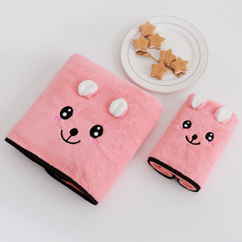 Microfiber Towel Manufacturer - High Quality Coral Velvet Quick Dry Travel Set for Bathroom Made of Polyester Knitted