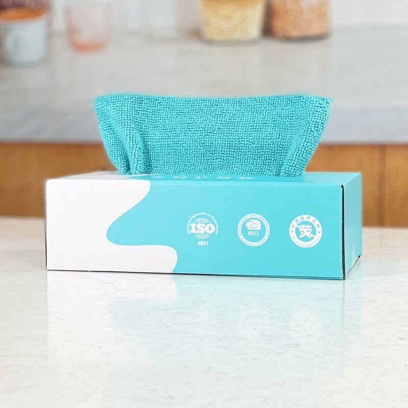 Cleaning Cloth Manufacturer - Industrial Blue Disposable Household Hanging