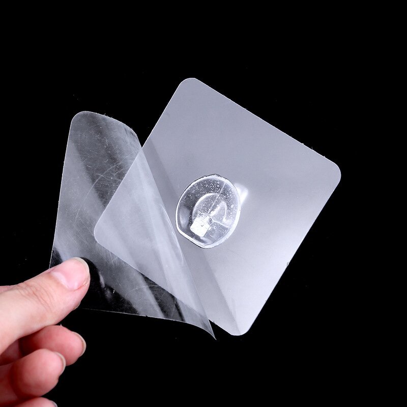 Wall Hook Manufacturer - PVC Plastic Sticky Adhesive Hanger for Kitchen Bathroom Wardrobe Living Room Convenient Cleaning