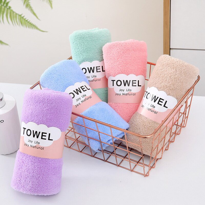Facial Towel Manufacturer - High Density Coral Velvet Soft and Absorbent Knitted Household Bathing Towels