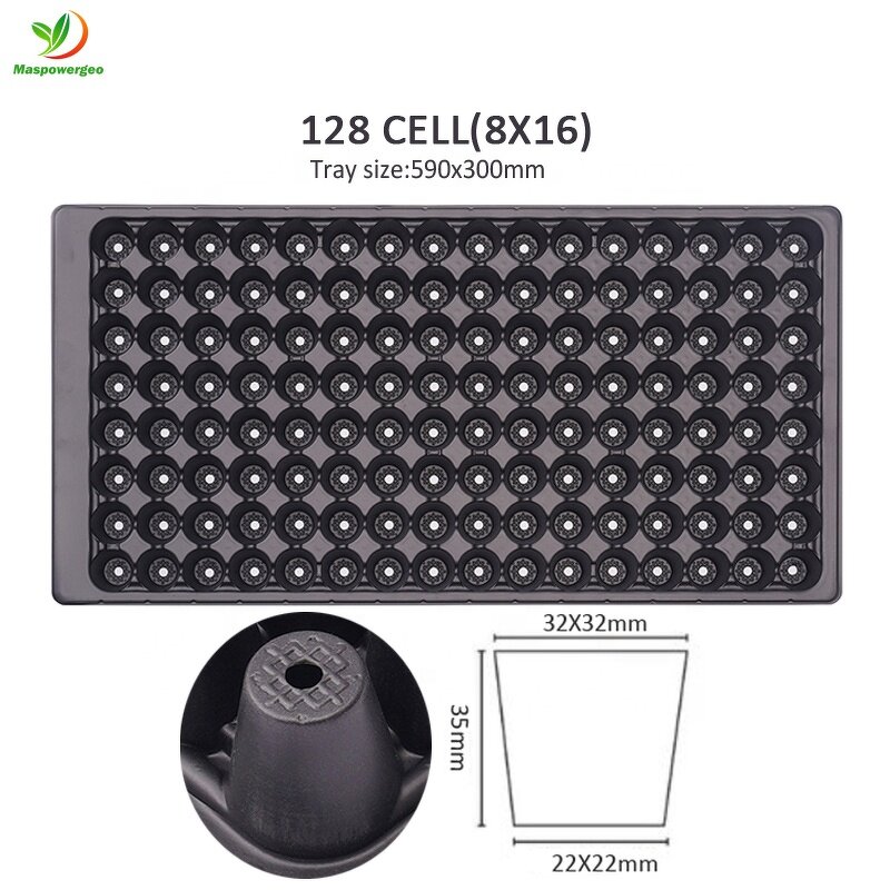 Seedling Tray Manufacturer - Round 50 72 105 128 200 Cells Plastic Starter Wholesale for Vegetable Flower Seed Germination