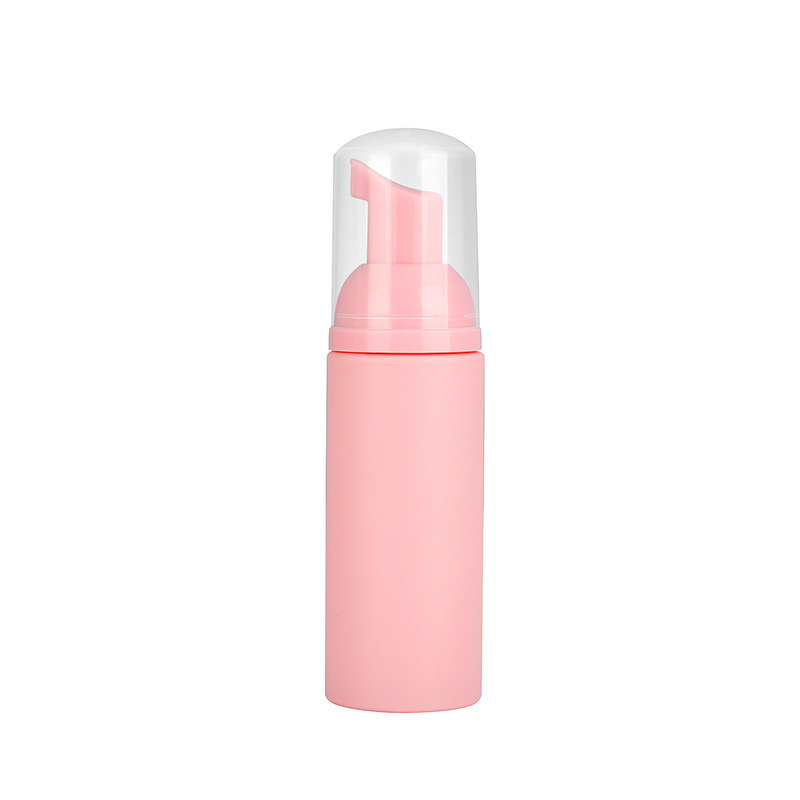 Foam Pump Bottle Manufacturer - Wholesale 50ml 2oz Frosted Pet Plastic Rose Gold Lid with Eyelash Cleaning Shampoo Capacity