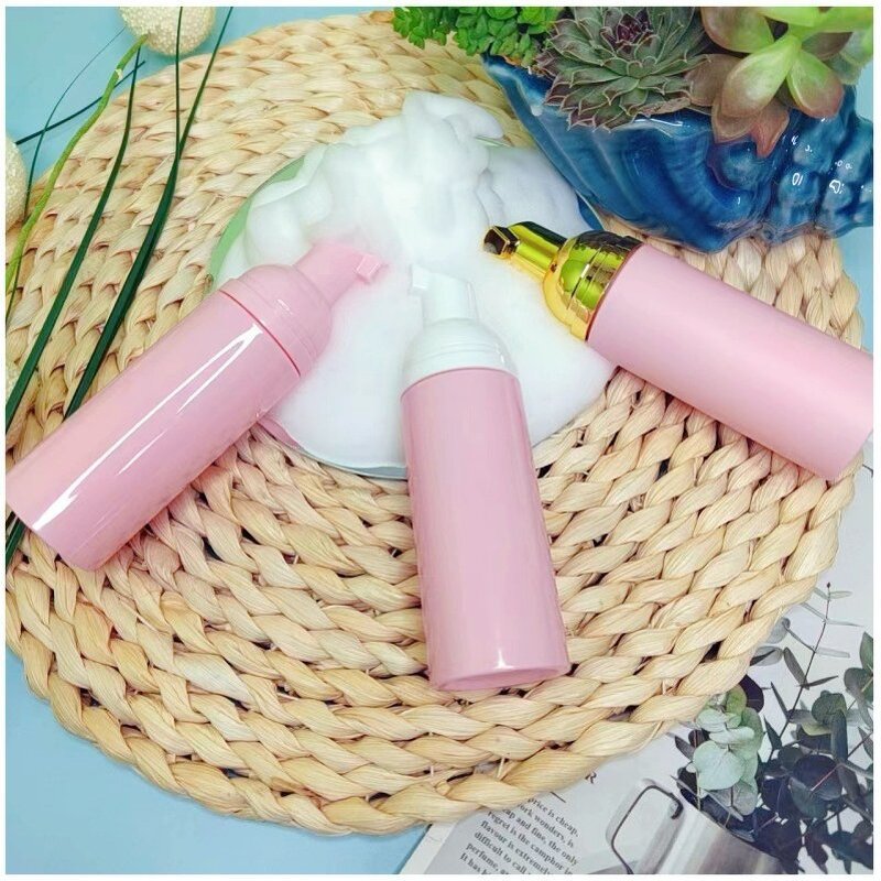 Foam Pump Bottles Manufacturer - Wholesale Pink Pet Plastic 30ml 50ml Eyelash for Facial Cleanser & Shampoo for Skin Care