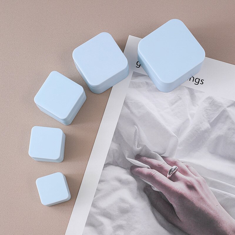 Plastic Jars Manufacturer - Custom Logo Square PP 5g 50g Empty Cosmetic Packaging for Skin Care Body Butter Lotion Scrub