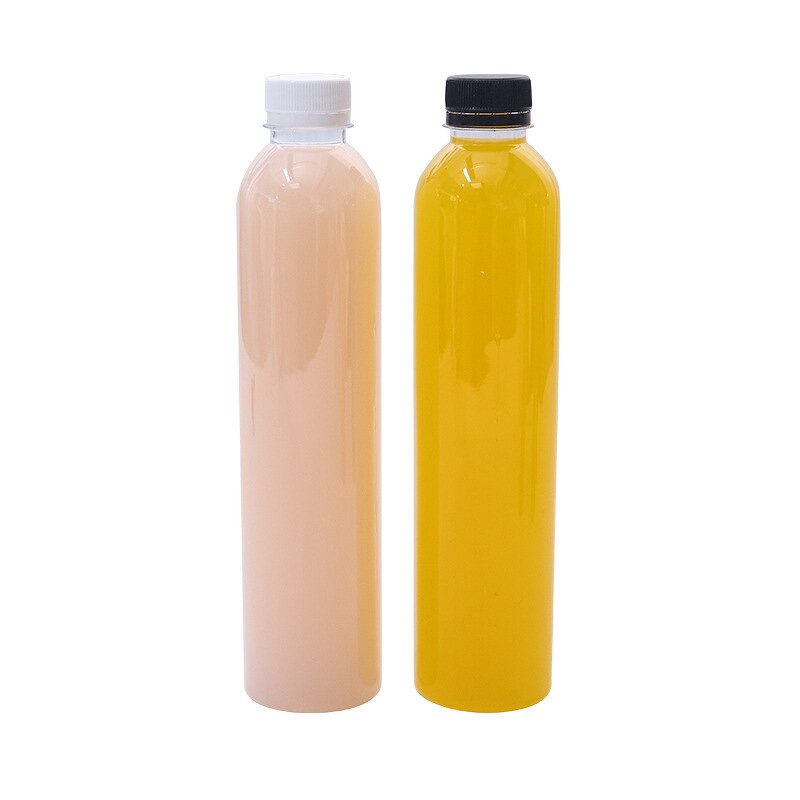 Plastic Juice Bottles Manufacturer - 500ml Food-Grade PET Transparent for Soda and Energy Drinks with Cap and Spray Bottle