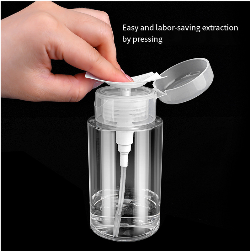 Plastic Bottle Manufacturer - In Stock Empty 100ml 150ml 200ml 300ml Skin Toner Empty Push Down Eye Makeup Nail Polish