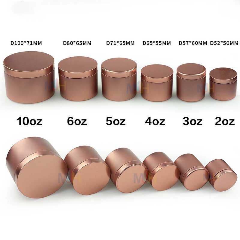 Candle Jar Manufacturer - Direct From Factory Round Tin Metal Aromatherapy with Dedicated Belt Cover for Cosmetics and