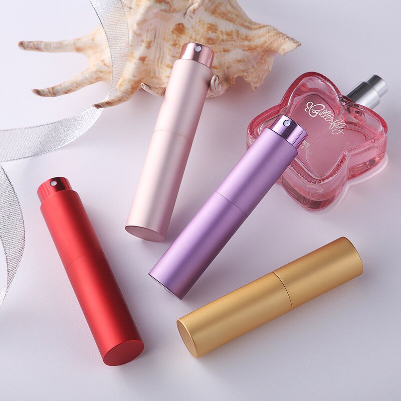Perfume Atomizer Manufacturer - Portable 8ml Aluminum-Clad Glass 10ml Travel Companion Miniature Refillable Screw Cap