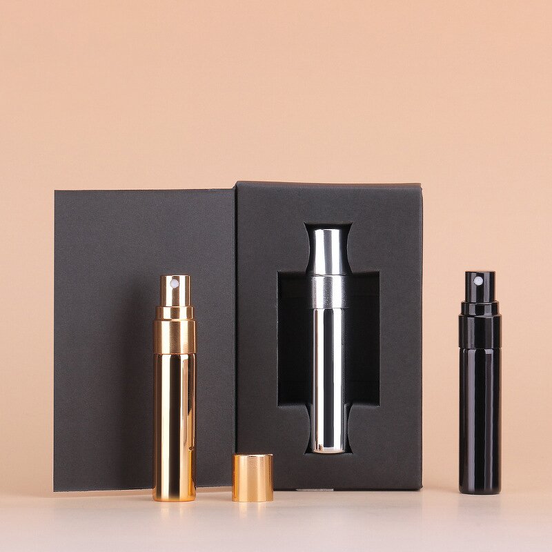 Perfume Bottle Manufacturer - 3ml 5ml 10ml Refillable Round Glass with Box for Small Sample Test Screen Printing