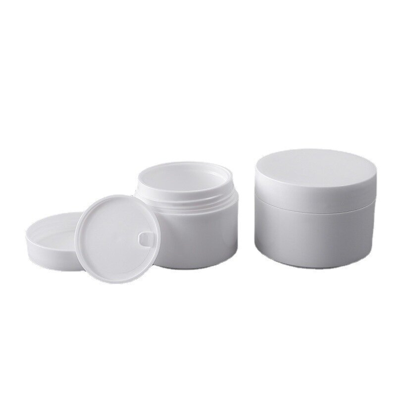 Scrub Jars Manufacturer - 50g Matte White PP 5g/10g/15g/30g Sample Containers Screw Top Lids Black Matte Cosmetics for