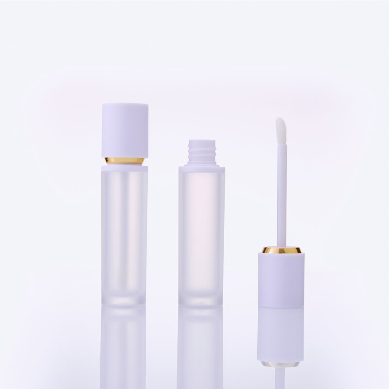 Lip Gloss Tubes Manufacturer - 8ml Round Gradient with Box Packaging Gift Wholesale Empty Plastic Screw Cap Custom Label