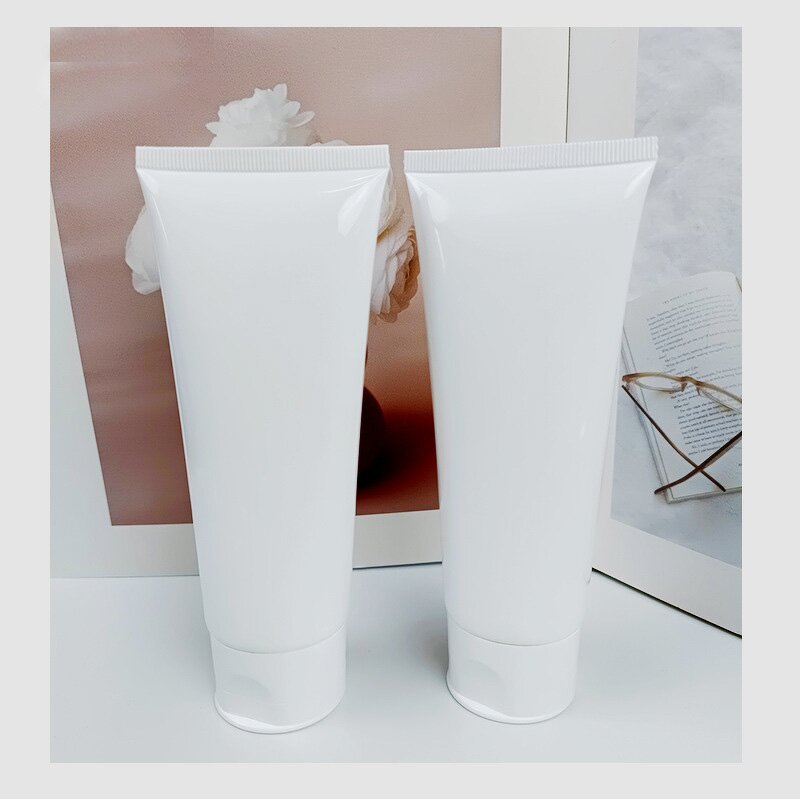 Plastic Tube Manufacturer - 100ml Simple Matte Portable Cosmetic Soft Squeeze with Flip Top Lid and Pump Sayer Sealing