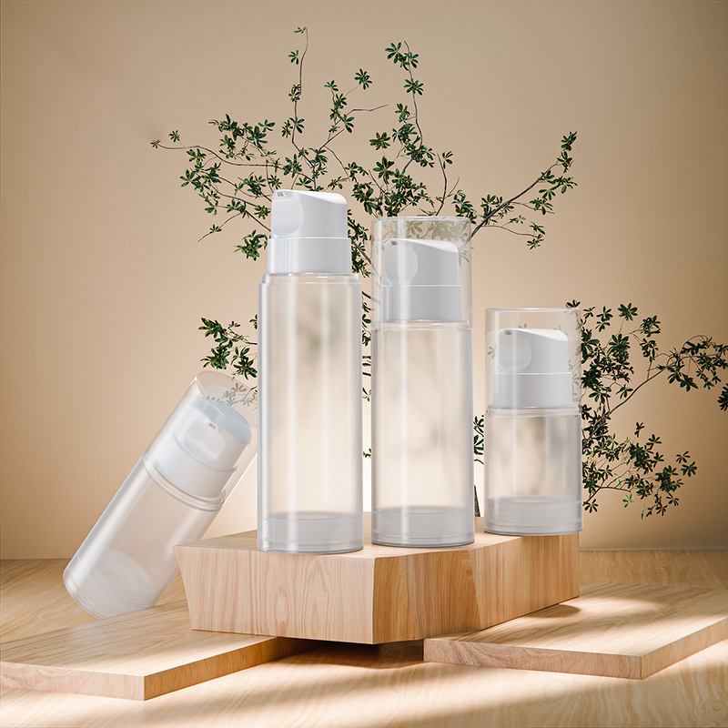 Serum Packaging Manufacturer - High Quality 100ml 150ml 200ml Spiral Transparent Frosted Plastic PP Airless Skin Care