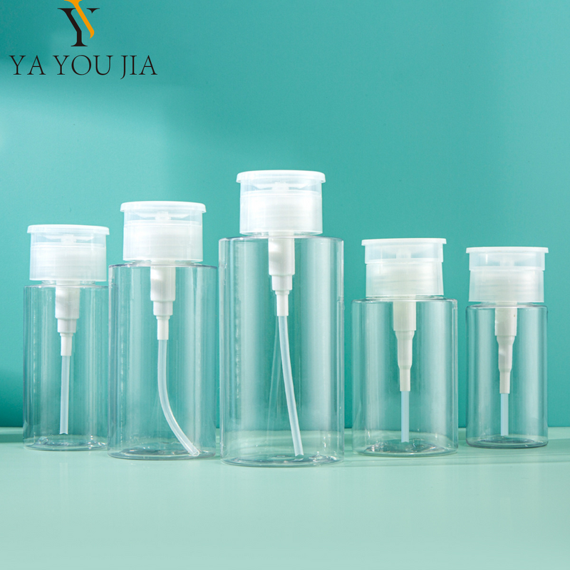 Plastic Bottle Manufacturer - In Stock Empty 100ml 150ml 200ml 300ml Skin Toner Empty Push Down Eye Makeup Nail Polish