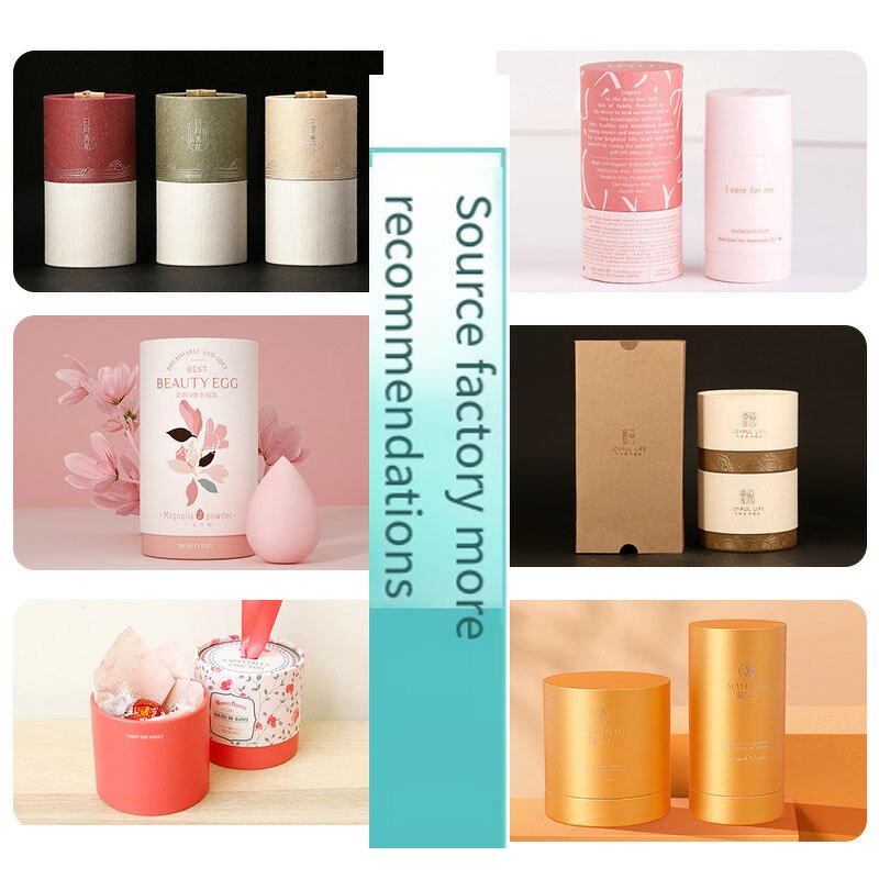 Paper Tube Manufacturer - Custom Strong Kraft Cardboard Child-Resistant Cylinder Cosmetics Lipstick Perfume Vanishing