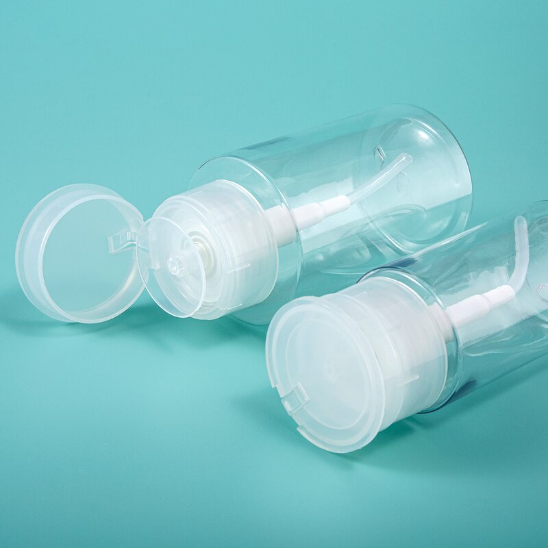 Plastic Bottle Manufacturer - In Stock Empty 100ml 150ml 200ml 300ml Skin Toner Empty Push Down Eye Makeup Nail Polish