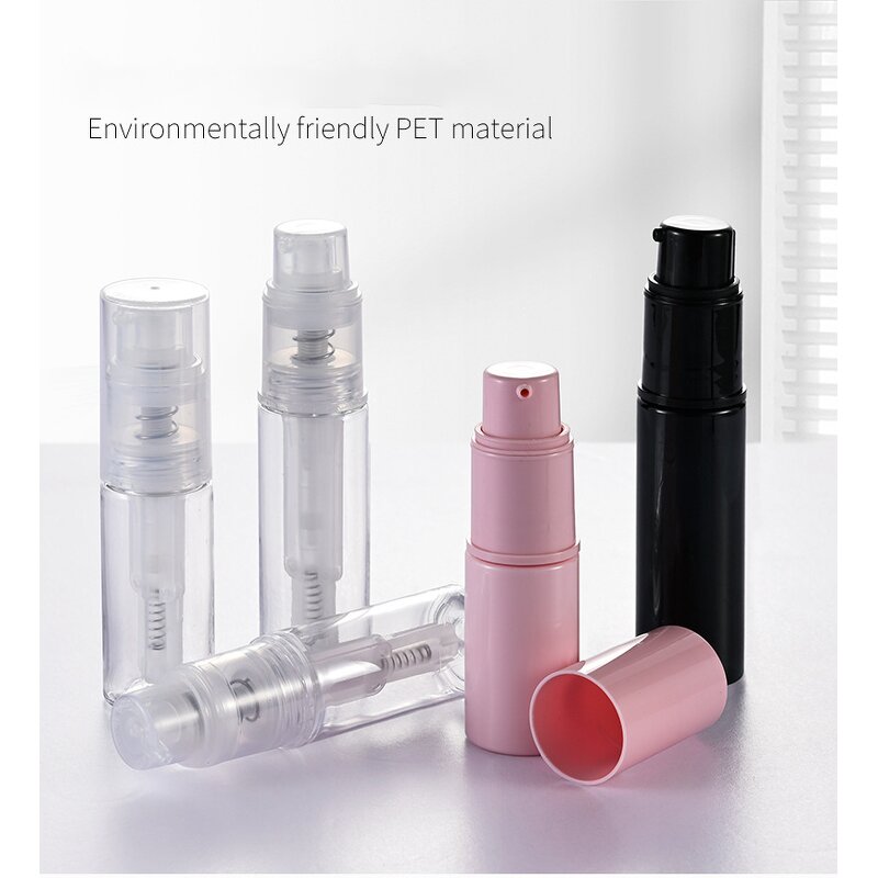 Plastic Bottle Manufacturer - Travel Size 8ml 10ml 14ml 18ml 25ml Pet Pink Glitter Pump Hair Mister for Shampoo Baby