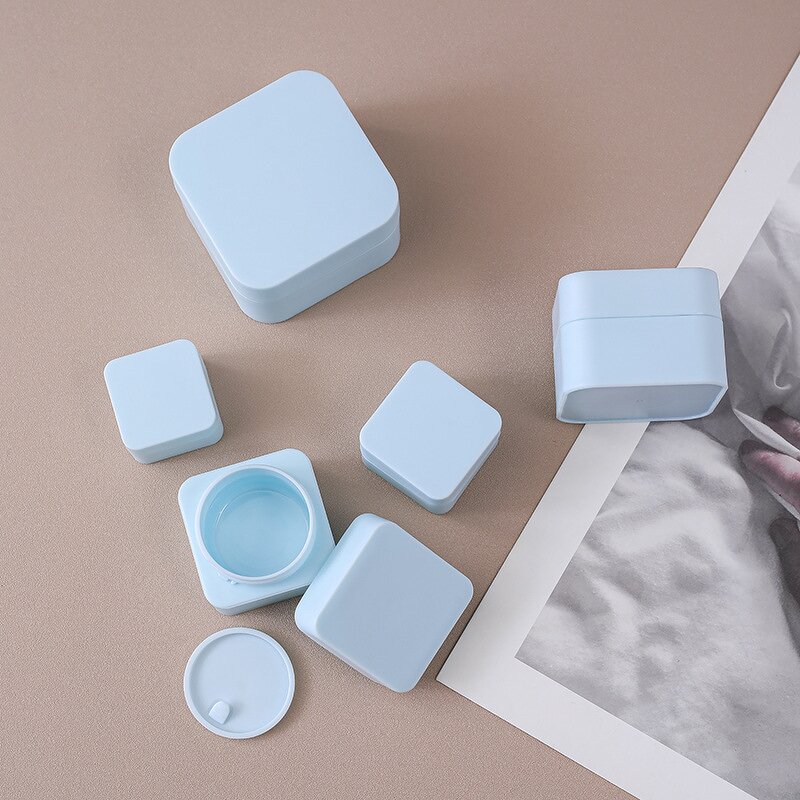 Plastic Jars Manufacturer - Custom Logo Square PP 5g 50g Empty Cosmetic Packaging for Skin Care Body Butter Lotion Scrub