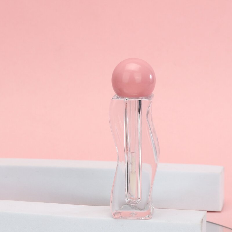 Lip Gloss Tubes Manufacturer - New Stock Luxury 2.5ml Wave Shape Empty Lip Balm Lip Oil Container for Skin Care Wholesale