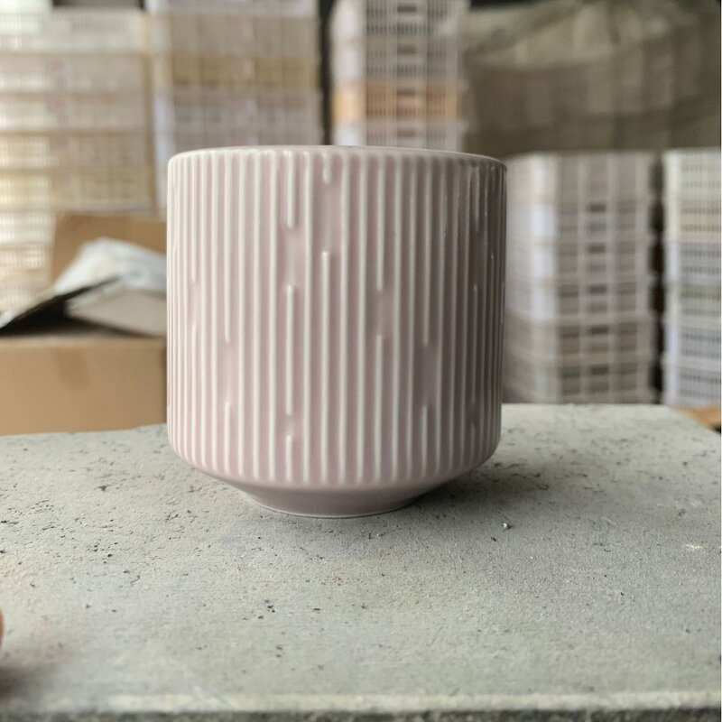 Candle Jars Manufacturer - Customizable Color Ceramic White round for Candles and Cement for Gifts