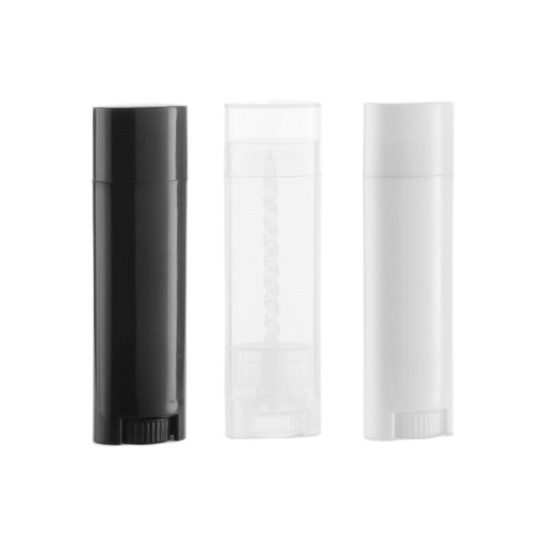 Lip Balm Tube Manufacturer - 0.15oz 4.5ml 4.5g Clear Black Mini Twist-up Empty PP Plastic Container Screw for Skin Care