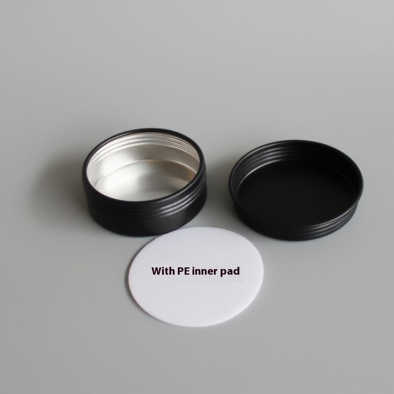 Makeup Sub-Pack Manufacturer - Aluminum Shikao Cream Jar Black Thread 5-60ml Rotating Lid for Beauty Boxes False Eyelashes