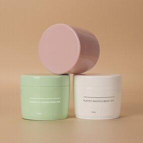 Cosmetic Cream Jar Manufacturer - Stock 250g Plastic pp White pink Green Color Refillable Skin Care Cream Plastic Body