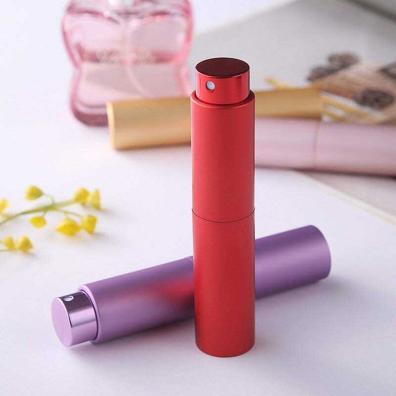 Perfume Atomizer Manufacturer - Portable 8ml Aluminum-Clad Glass 10ml Travel Companion Miniature Refillable Screw Cap