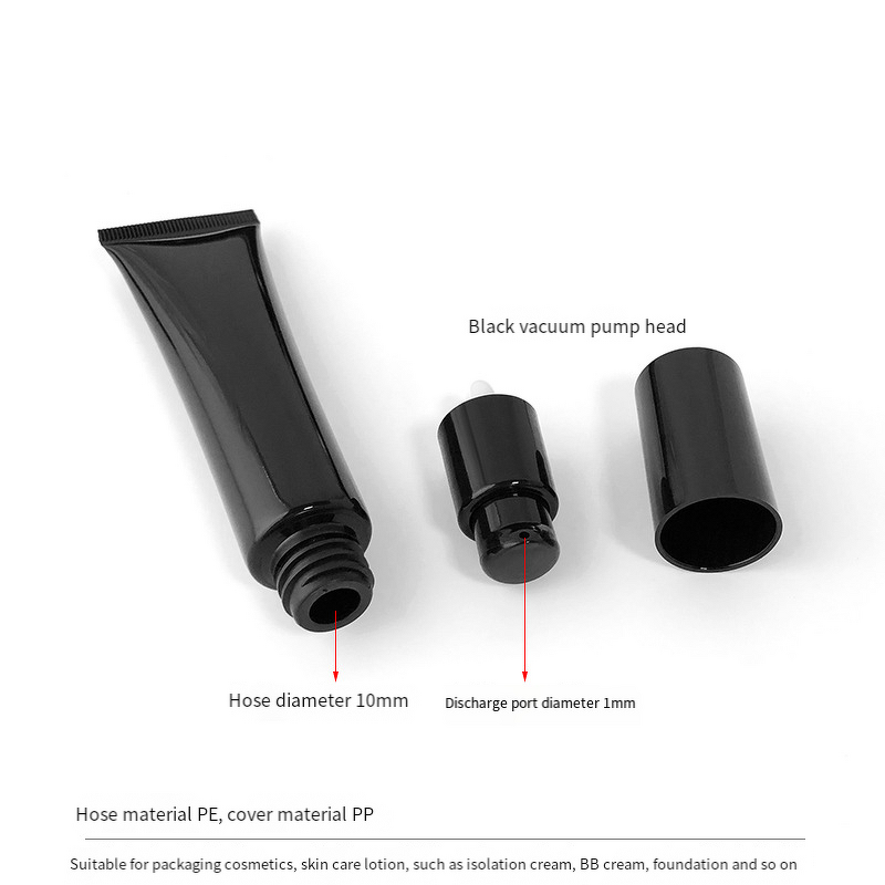 Foundation Tube Manufacturer - Custom Private Label Empty 10g 15g 20g Black Soft Concealer Eye Cream Pattern Liquid