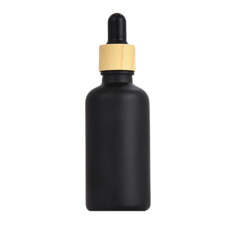 Glass Dropper Bottles Manufacturer - Hot Sale Matte White Wood Grain Lid 20ml Essential Oil 40ml Capacity Sizes 5ml 10ml