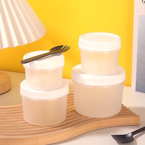Plastic Food Storage Jars Manufacturer - Reusable Small with Screw Lids Freezer Containers for Ice Cream Canned Food for