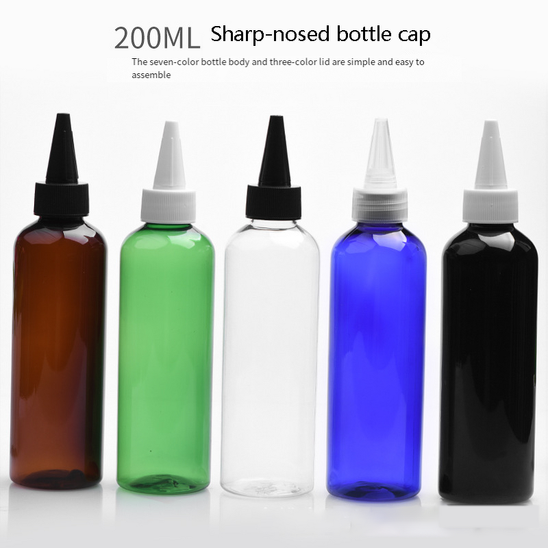 Hair Oil Bottle Manufacturer - Customizable 3oz 4oz 5oz 8oz 12oz Clear Amber PET Plastic With Twist Top Cap Squeeze for