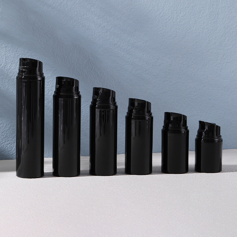 Lotion Packaging Bottle Manufacturer - Factory Wholesale 30ml 50ml 80ml 120ml 150ml New Design PP Cosmetic Black Airless