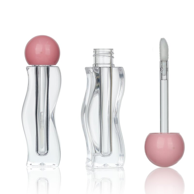 Lip Gloss Tubes Manufacturer - New Stock Luxury 2.5ml Wave Shape Empty Lip Balm Lip Oil Container for Skin Care Wholesale