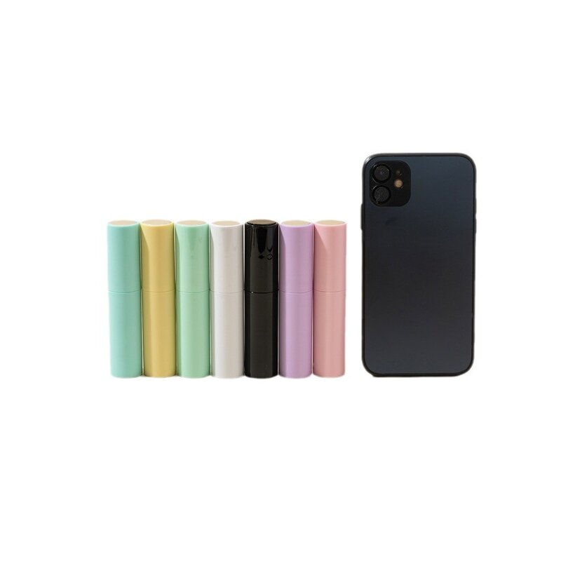 Perfume Bottle Manufacturer - Factory Stock 8ml 10ml Colored Plastic Round Shape Rotating Glass Mouth Refillable Spraying