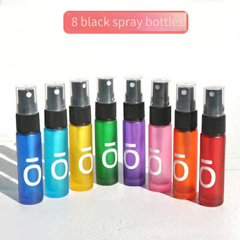Glass Roller Bottles Manufacturer - In Stock 10ml 5ml Frost Glass Rainbow Color Empty Perfume Roll for Cream and Cosmetic