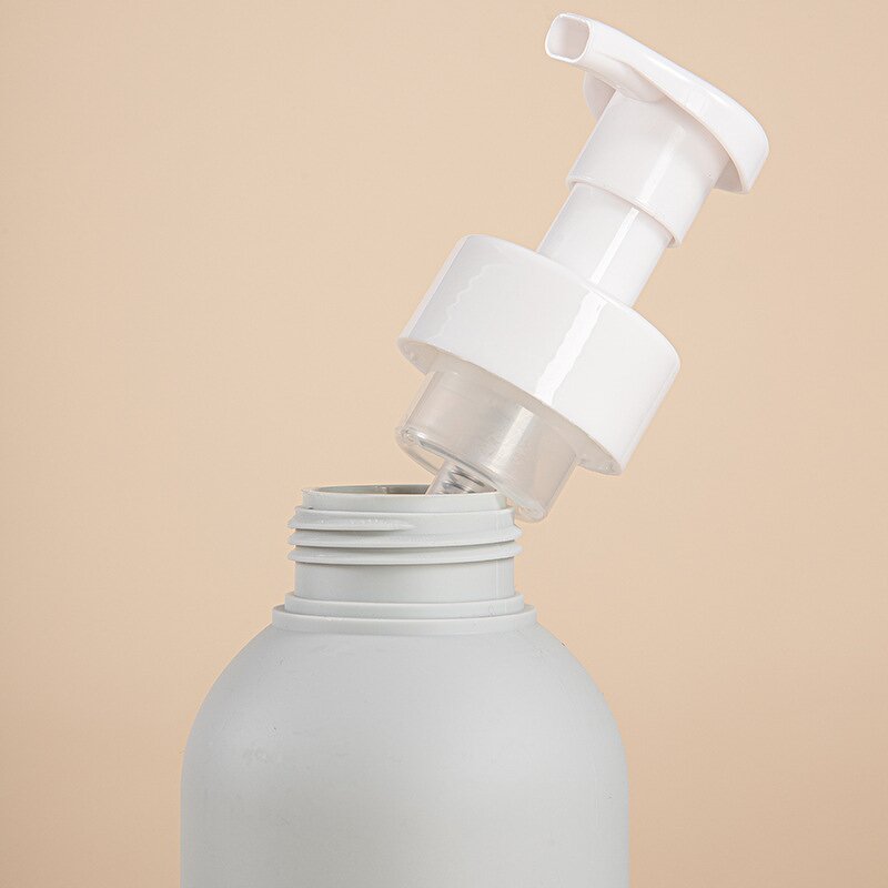 Plastic Bottles Manufacturer - Factory Wholesale 300ml PE Transparent Pink Sticker Label Empty for Shampoo Conditioner