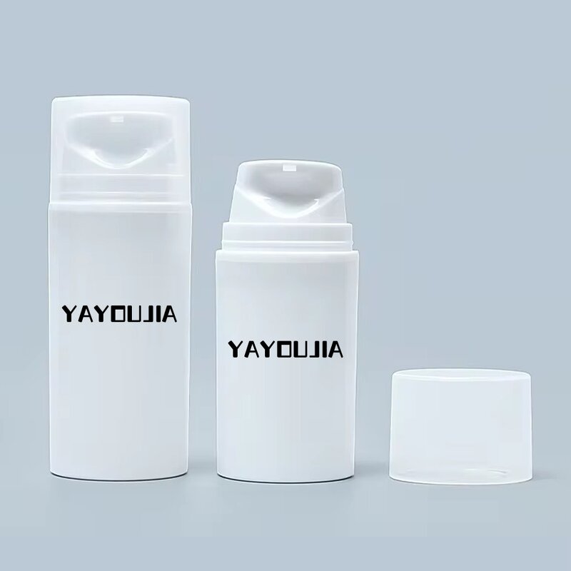 Airless Pump Bottle Manufacturer - Free Sample 30ML-200ML PP White with Screen Printing for Lotion Thickened Face Cream