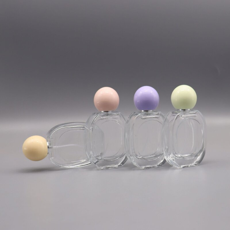 Perfume Dispenser Bottle Manufacturer - High-Class 30ML Kids Portable Oval-shaped with Colorful round Screw Cap