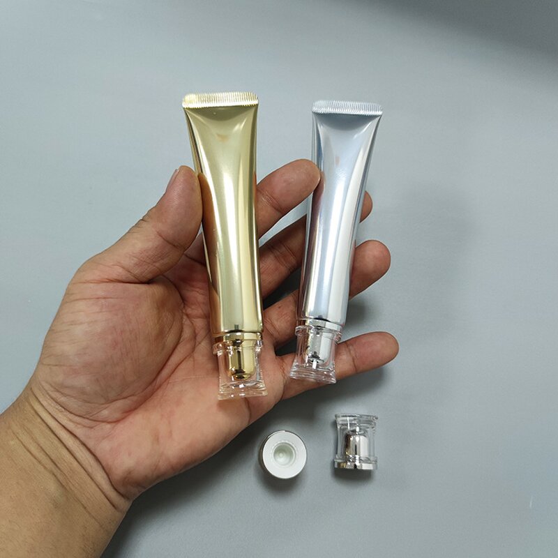 Plastic Lip Gloss Tubes Manufacturer - 30ml Luxury Gold & Silver Empty for Cosmetic Packaging & Face Masks Lip Balm Tube